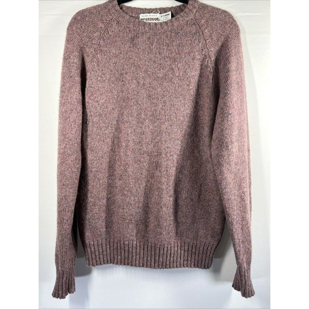 Mcgregor Wool Blend‎ Sweater Women's XL Pink Long Sleeve Crew Neck Pullover